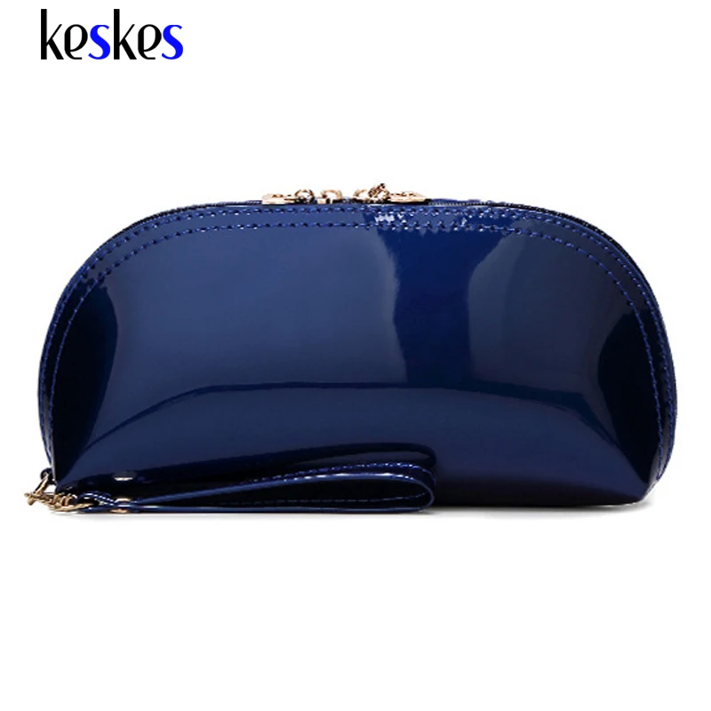High Quality Light Patent Leather Semicircular Women Bag Tote Candy Colors Women Clutches Bags Casual Clutches Lady Tote ZCP105
