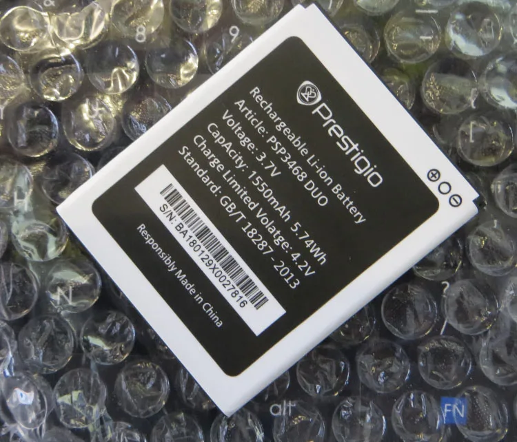 Для Prestigio PSP 3468 Wise OK3 1550mah Мобильный телефон литий ионный аккумулятор