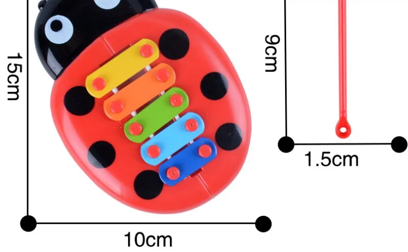 Детская музыкальная игрушка с цветным восхождением пять шкал насекомых ксилофон обучающая и развивающая музыкальная инструменты для детей подарки на день рождения