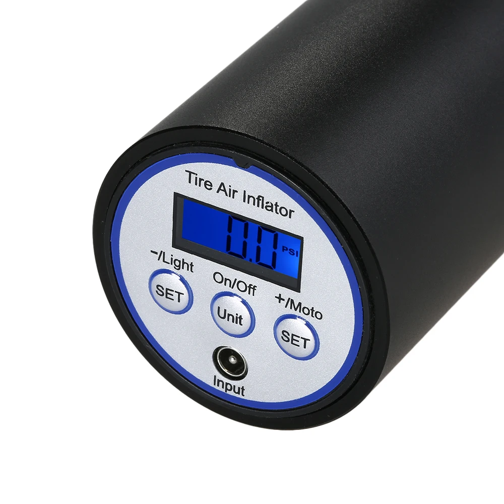 Mini Portable Air Compressor Inflator Handheld Air Pump Electric Ball Pump LCD Display with LED lighting for Ball Bicycle Car Tire Mini Portable Air Compressor Inflator Handheld Air Pump Electric Ball Pump LCD Display with LED lighting for Ball Bicycle Car Tire
