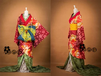 

Hakuouki Yukimura Chizuru Geisha Version Kimono Custom Size Uniforms Cosplay Costume Free Shipping