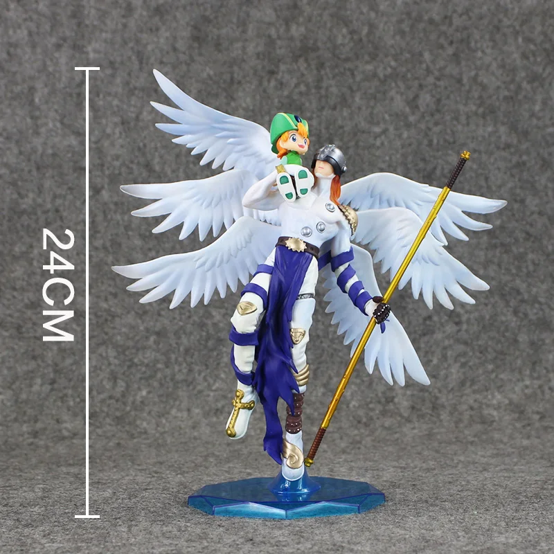 

24cm Digital Digimon Figure Angemon Angewomon PVC Action Figure Digimon Colletion Model Toy