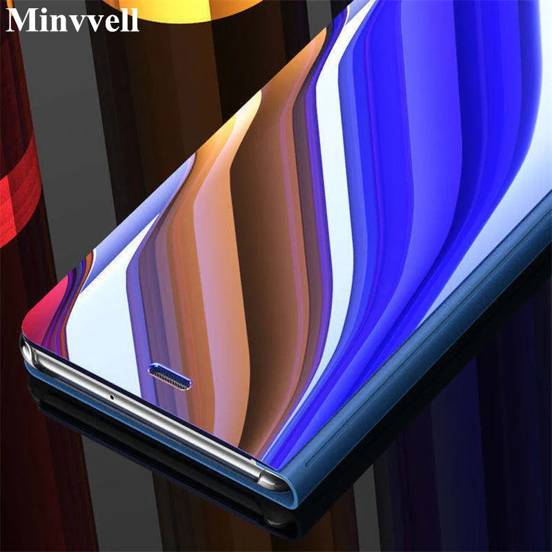 Умный зеркальный флип-чехол для Xiaomi Redmi 4X5 плюс Примечание 4X3 5 Pro 5X 5A A1 A2 6 6A S2 8 SE Mix 2 Max 3 Защитная крышка-чехол для телефона