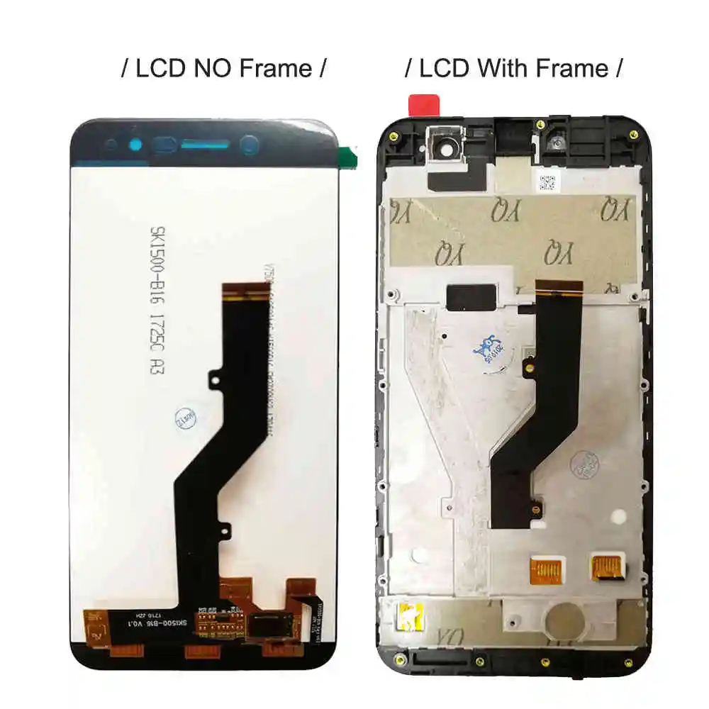 5 0 "ЖК дисплей с рамкой для ZTE лезвие A520 полный ЖК Дисплей сенсорный Сенсор Экран