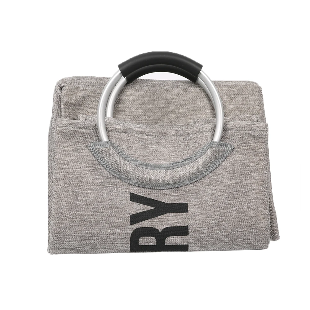 linen laundry basket with aluminum handle (9)