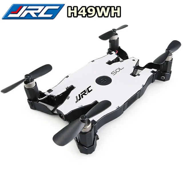 Белый Селфи Дрон jjrc H49 H49WH Радиоуправляемый мини-Дрон с 720P HD Wifi FPV камера для радиоуправляемых вертолётов дронов один ключ возврата высота удержания VS H37 - Цвет: Белый