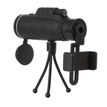 Высокая четкость зум фокус открытый мобильный телескоп с компасом телефон клип и штатив для мобильного телефона ночного видения водонепроницаемый