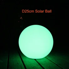 2017 New D20cm D25cm D30cm LED Solar Lamp Ball Waterproof Solar Spot Lights Outdoor RGBW 16 Color Change for Christmas Decor 1pc led rgbw colorful color change christmas trees decoration wedding furniture decoration lamp
