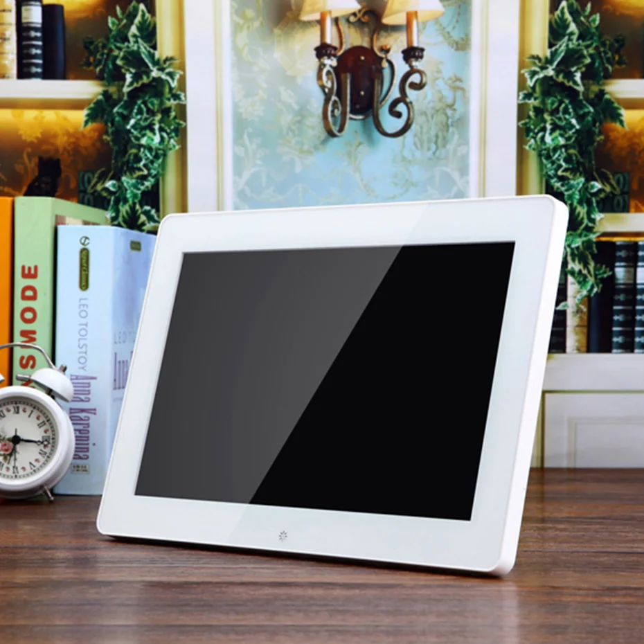 

12" LED Digital Photo Frame 1024*600 High Resolution Picture Frame With Alarm Clock Music MP3 MP4 Movie Player Remote Control