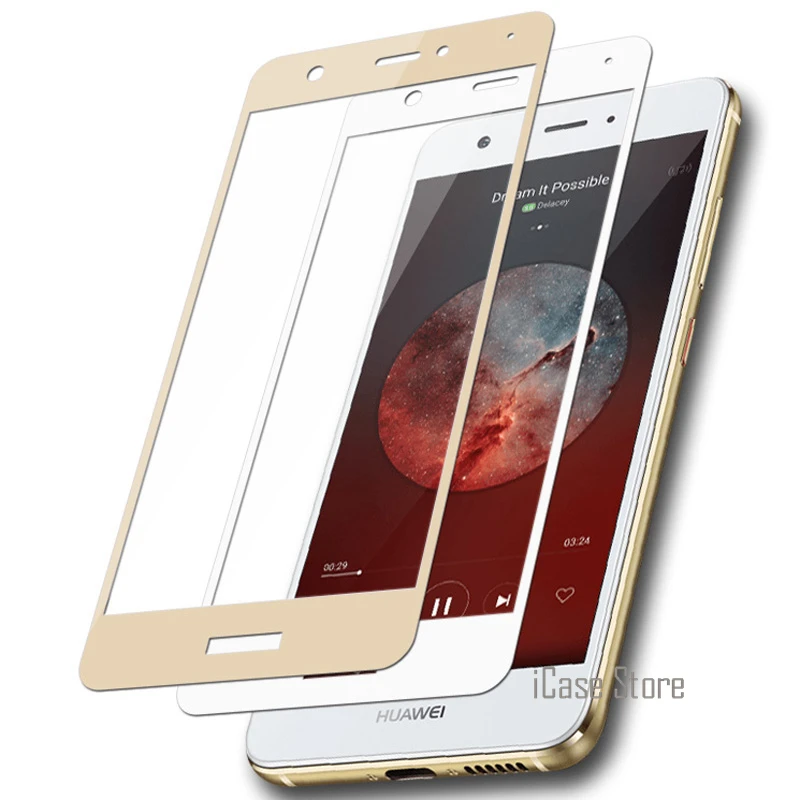 Цвет полное покрытие закаленное Стекло для Huawei P8 Lite 2017 P9 P10 Plus Nova 2 6A 9 Экран