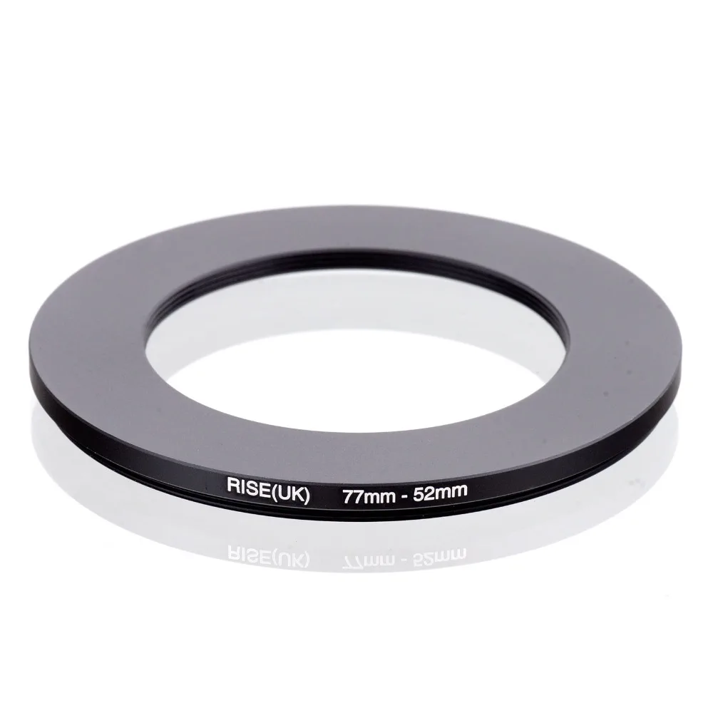

RISE(UK) 77mm-52mm 77-52mm 77 to 52 Step down Ring Filter Adapter black