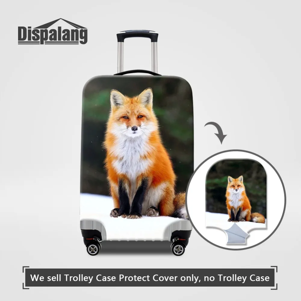 

Dispalang Animal Fox Print Elastic Luggage Protective Cover For 18-30 Inch Trolley Suitcase Protect Dust Case Travel Accessories