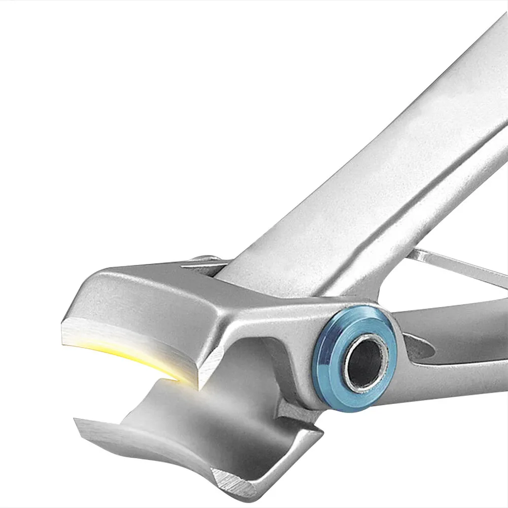 Кусачки для ногтей большого размера с двойной дугой, для ногтей, для красоты, маникюра, профессиональные кусачки для ногтей из нержавеющей стали, черного, серебристого цвета