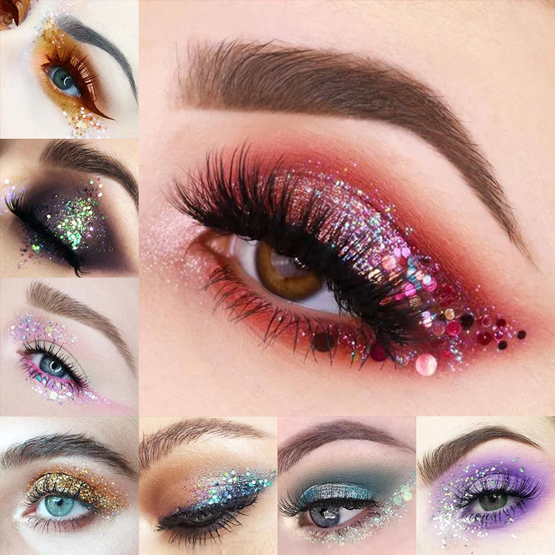 

hot sale Glitter Eyeshadow Metallic Loose Powder Waterproof Shimmer Pigments Colors Eye Shadow Makeup Cosmetics