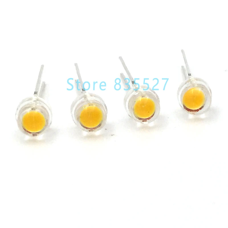 1000 шт./лот LED 5 мм F5 Теплый белый/белый 0 25 Вт супер большой чип Яркий светящийся