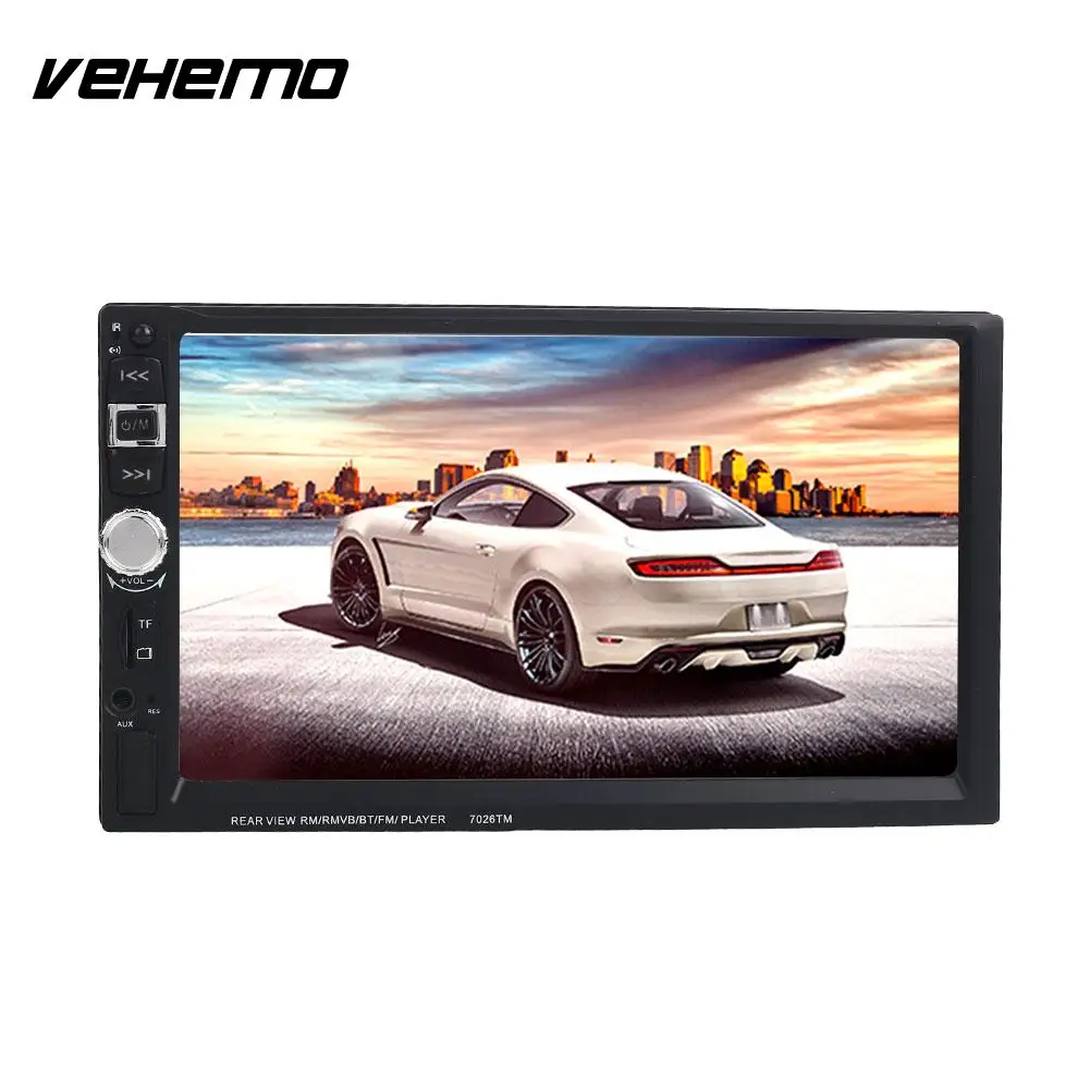 

Vehemo 1080P Car Player Support Reverse Image Video Player Universal AUX Car MP5 Led Camera MP5 Player Premium FM