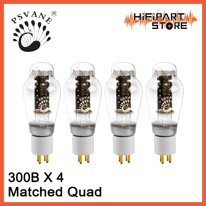 4 шт. PSVANE 300B (золотой штифт) клапан соответствует Quad трубный усилитель аксессуары