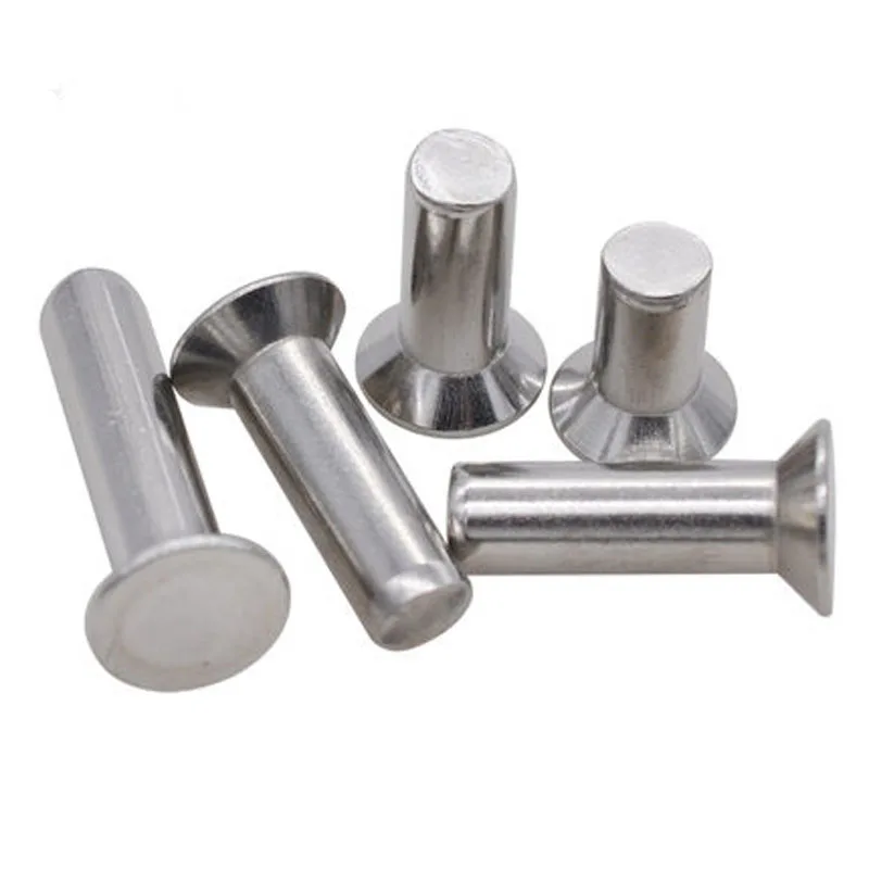 8pcs M6 Solid rivets bolt Countersunk Flat rivet Percussive riveting