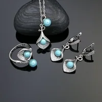 925-Sterling-Silver-Jewelry-Sets-For-Women-Party-Accessories-Blue-Pearl-Beads-White-Crystal-Earrings-Necklace.jpg_200x200