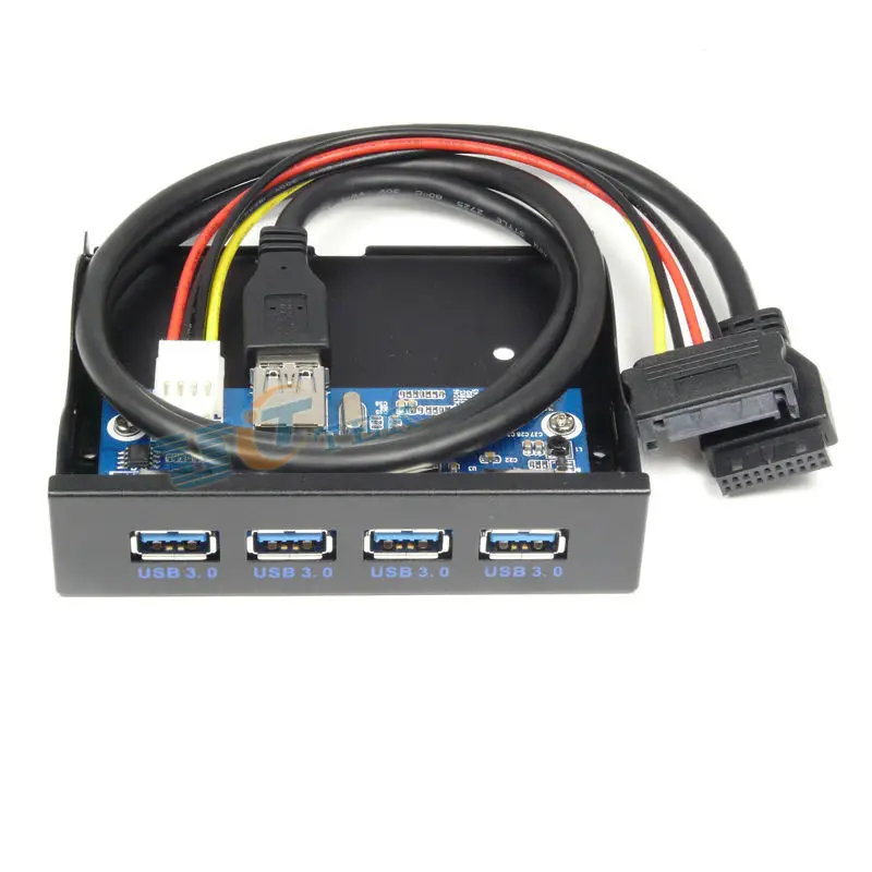 PCI e USB 3 0 адаптер карта управления с 20 контактами + 5 дюйма дюймовый 4 портовый
