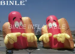 Настраиваемый милый гигантский надувной хот-дог мультфильм надувная еда Реплика модель для рекламы