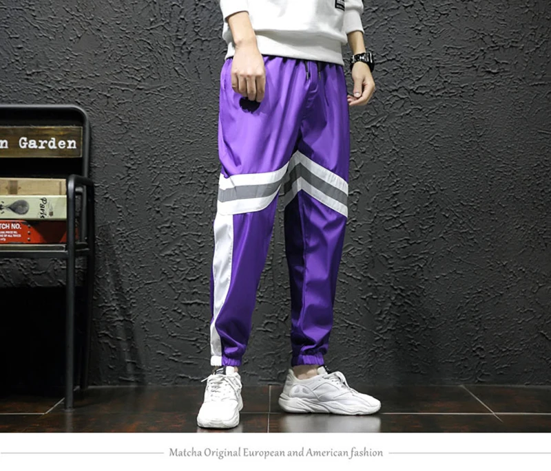 Loose Hip Hop Cargo Pants Men Camouflage Patchwork Harem Mens Trousers Streetwear  (1)