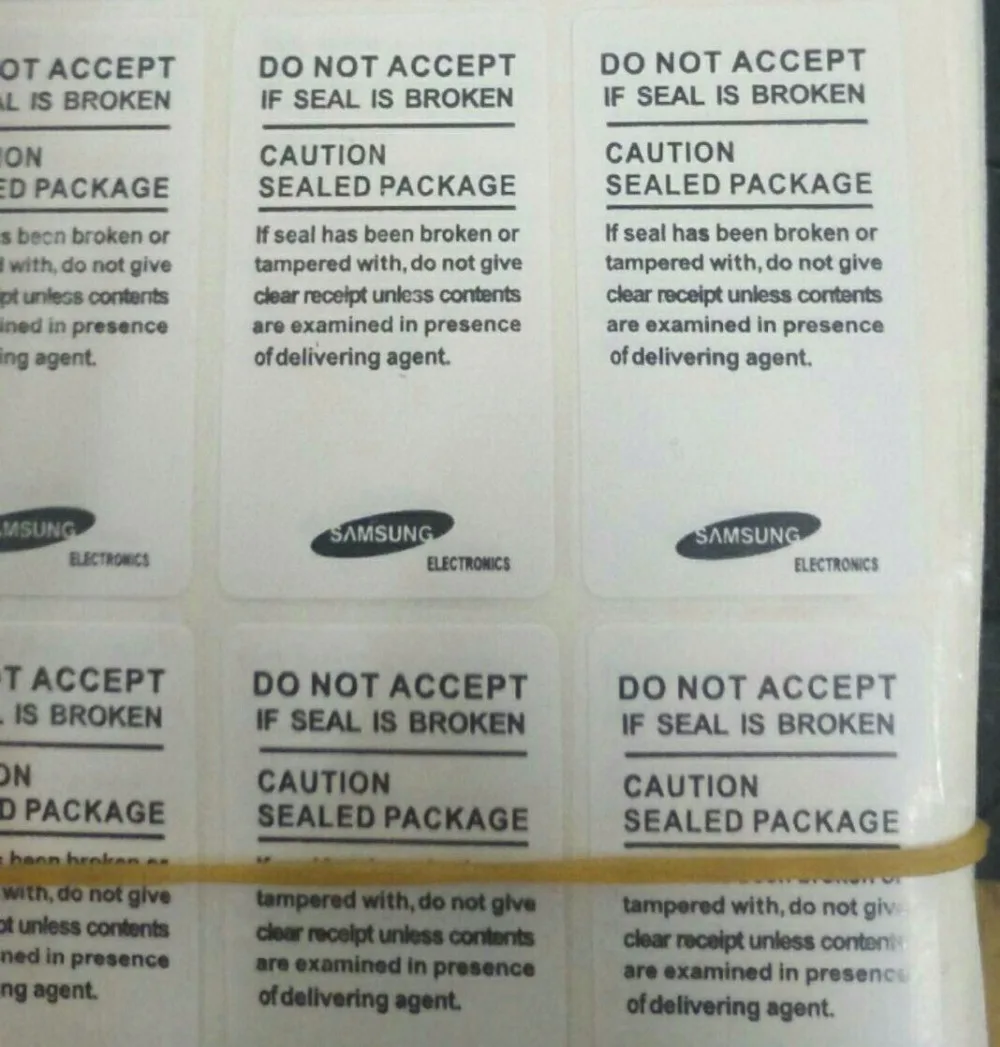 

500 pz/lotto universal mobile seal phone etichetta adesiva samsung galaxy s4 i9500 s3 s2 consegna gratuita