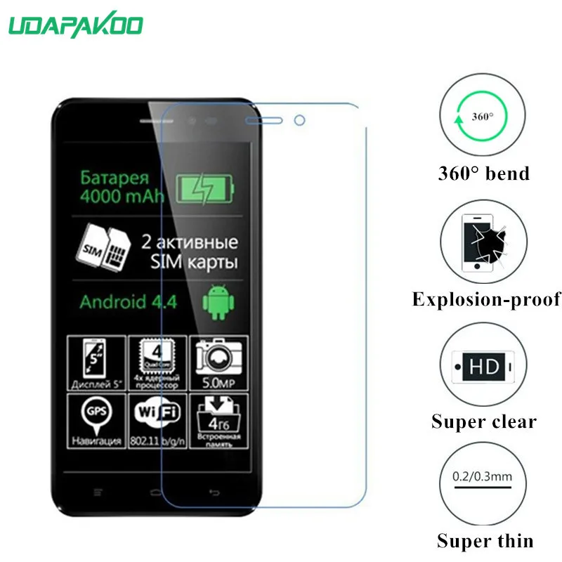 

udapakoo clear Tempered (soft glass) film for Explay Pulsar Nano Explosion-proof glass Screen Protector