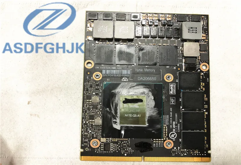 Оригинальный видеоноутбук Quadro P5000 16 ГБ для HP ZBook17 G3 G4 DELL M7710 M7720 180-1G418-DAAB-A00 |