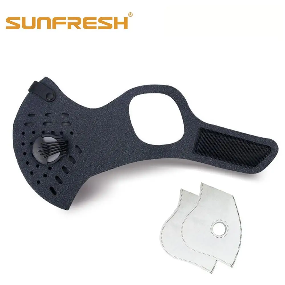 

2019 Anti Dust Training Mask Cycling Masks With Filter Half Face Carbon Mountain Bicycle Sport Road Cycling Masks Face Cover