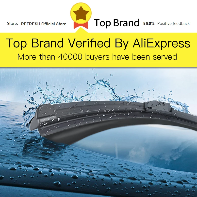 REFRESH Wiper Blades for Lada Xray Fit Bayonet Arms 2015 2016 2017