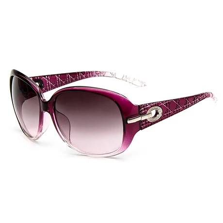 JAXIN Мода широкая оправа солнцезащитные очки для женщин цветное покрытие современные великолепные солнцезащитные очки MS фирменный дизайн тренд gogglesUV400 - Цвет линз: Фиолетовый