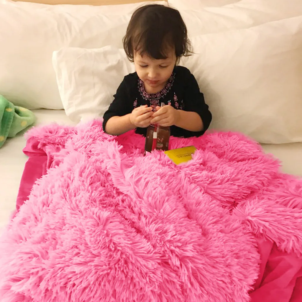 

Blanket Soft Lightweight Luxury blankets for beds Comfortable Fluffy Plush Hypoallergenic Blanket Winter Sheet #WS