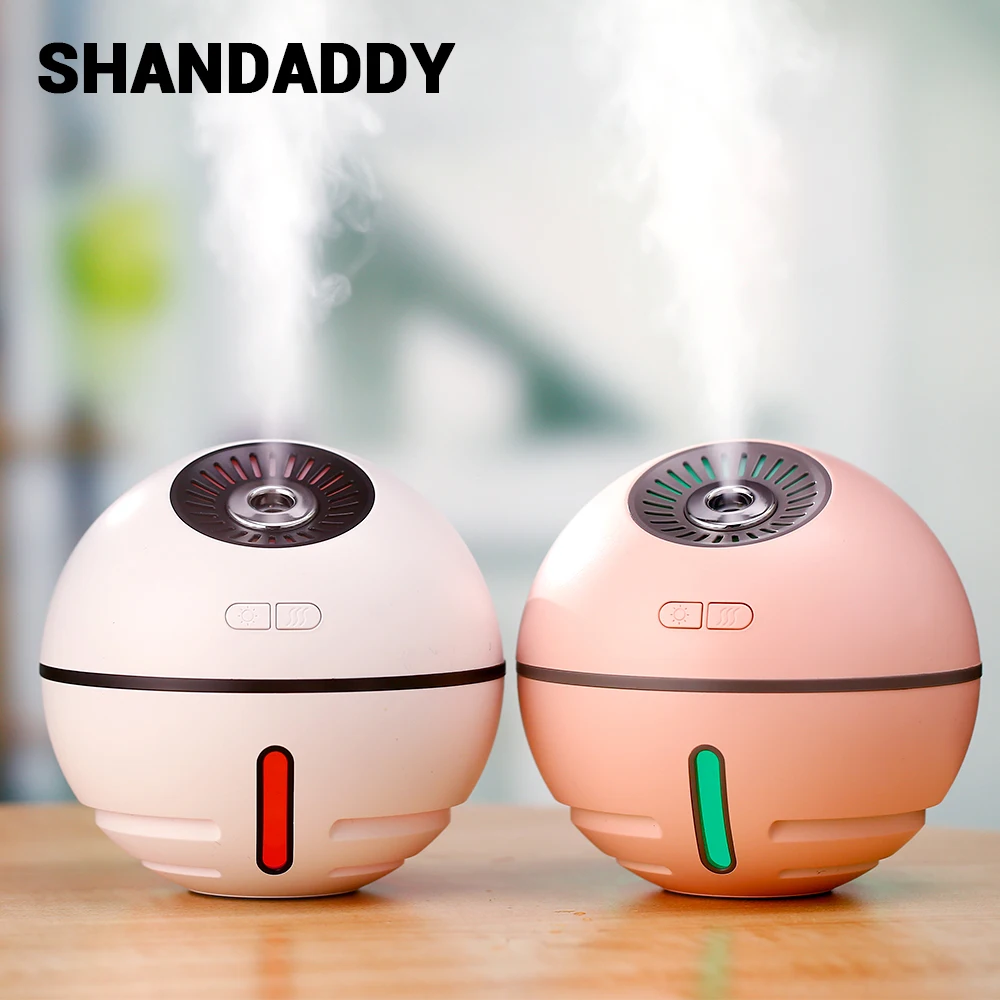 

4 in 1 Multi function USB Air Humidifier Fan LED Lamp 2000mAh Battery Rechargeable Ultrasonic Humidifier gift for Girl friend