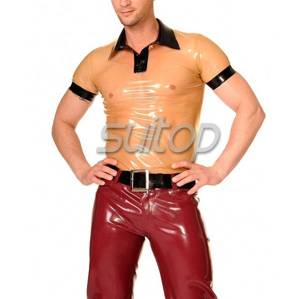 sexy latex shirt tees|polo shirt 