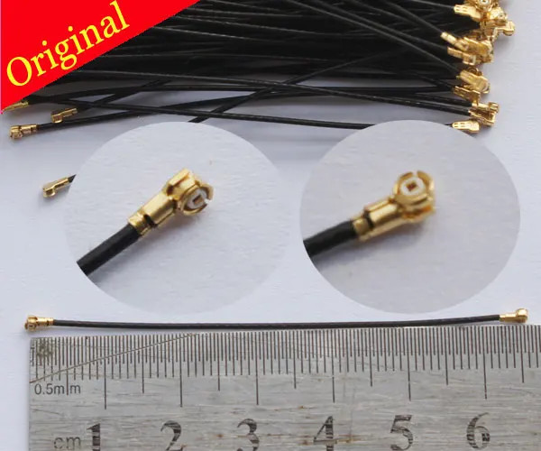 

I-PEX MHF4 Plug Crimp For 0.81mm Micro Coaxial cable IEEE802.11 a/b/g/n WiMax Bluetooth ZigBee and MIMO  Antenna PCI WIFI 6.5cm
