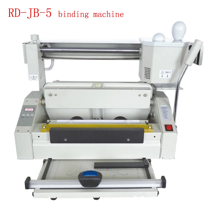 

FREE SHIPPING RD-JB-5 Desktop Hot melt glue binding machine booklet maker glue book binding machine glue book binder machine