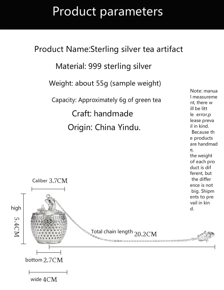  New S999 Silver Ball Tea Dip Net Filter with Hook Loose Tea Spice Ball with Rope Chain Home Kitchen - 33017223008
