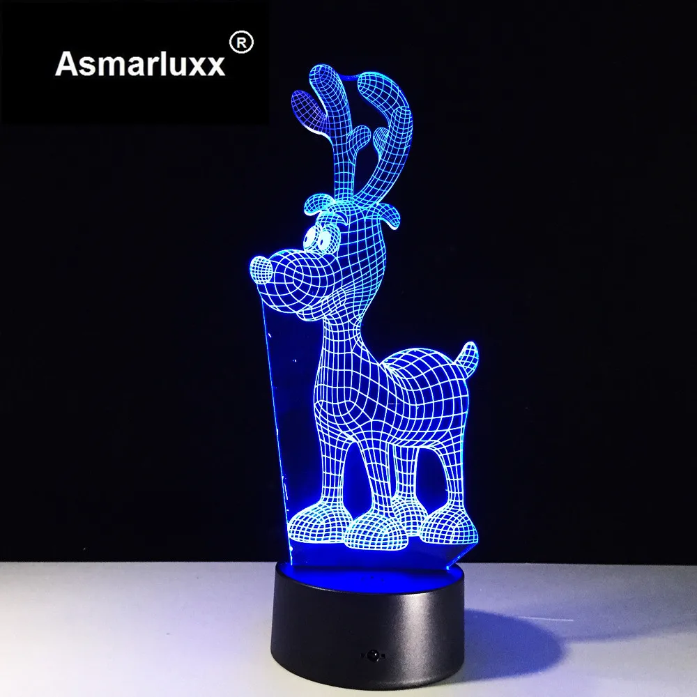 Asmarluxx deer 3d led lamp0007