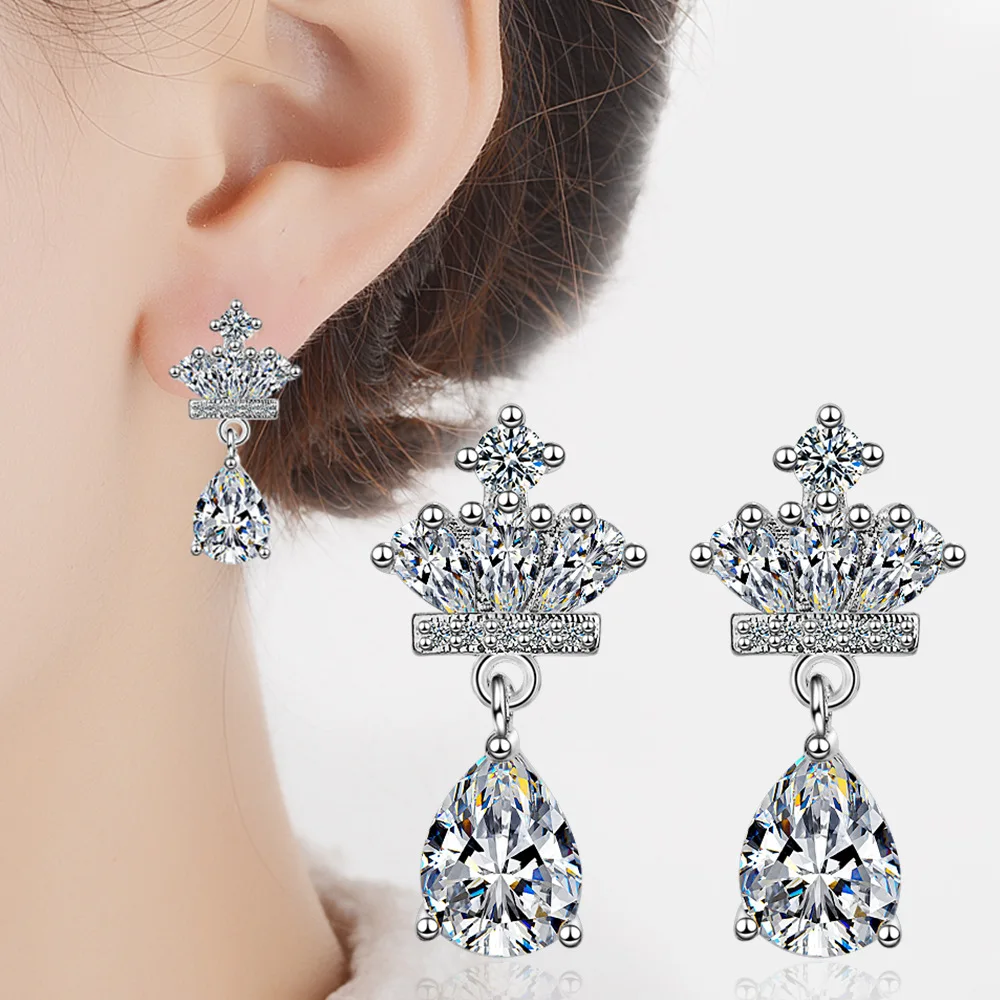 water drop crystal statement earrings jewelry (1)