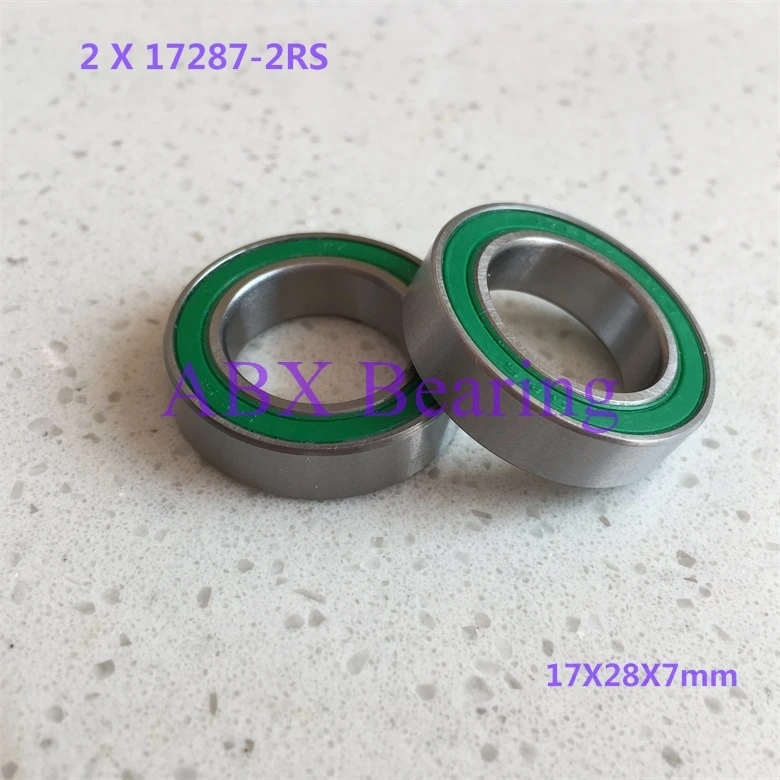 2 шт./лот 17287 2RS MR17287 17287RS GCR15 шарикоподшипник 17x28x7 мм велосипедные колеса Нижний