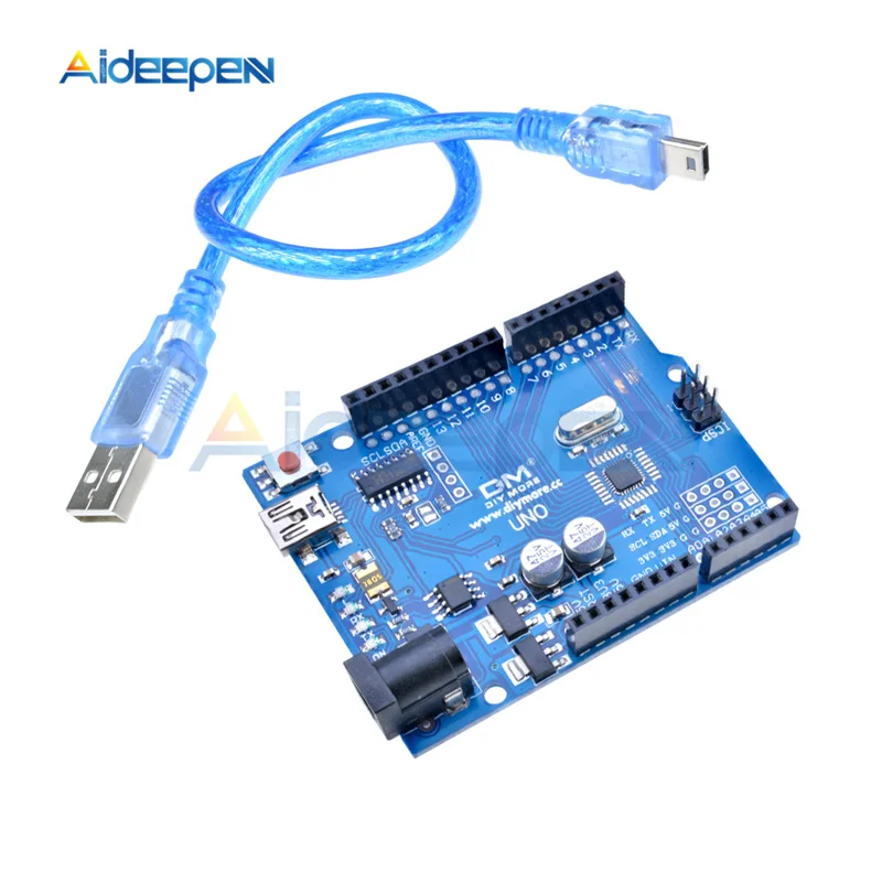 Разработанная плата UNO R3 Φ CH340 CH340G Micro/Mini/Type B USB с кабелем для Arduino R3|Детали и