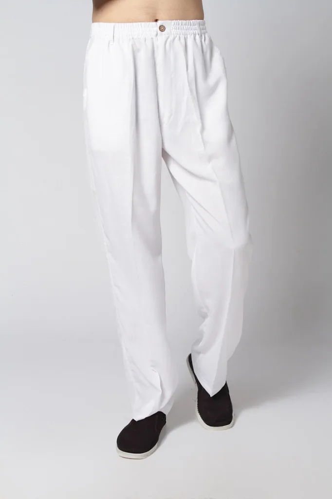 

White Spring New Chinese Men's Linen Kung Fu Pants Size S M L XL XXL XXXL Free Shipping 2350-8