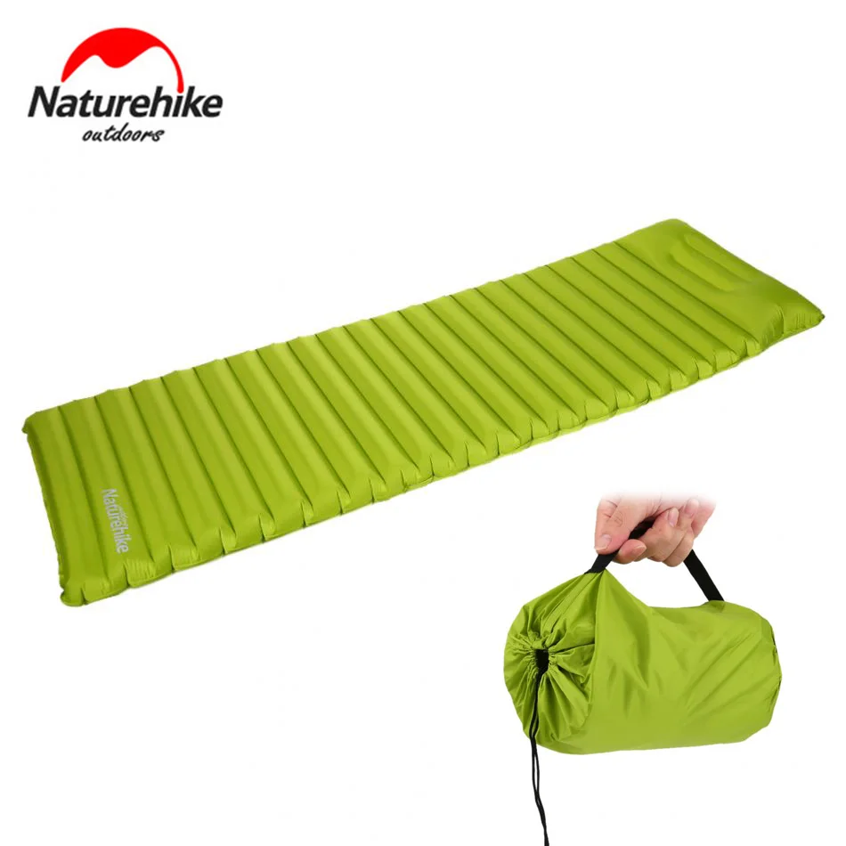 Naturehike Inflatable Camping Mat Outdoor Camp Tent Sleeping Pad Breathable Damp proof Single