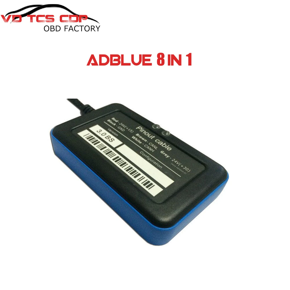 Поддержка евро 6 A + качество 2017 новейший эмулятор Adblue 8 в 1 v3.0 с программирующим