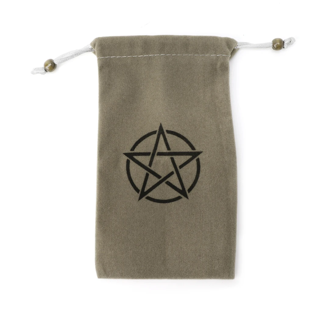 Бархатная пентаграмма Таро сумка для хранения настольная игра карточная вышивка на шнурке посылка