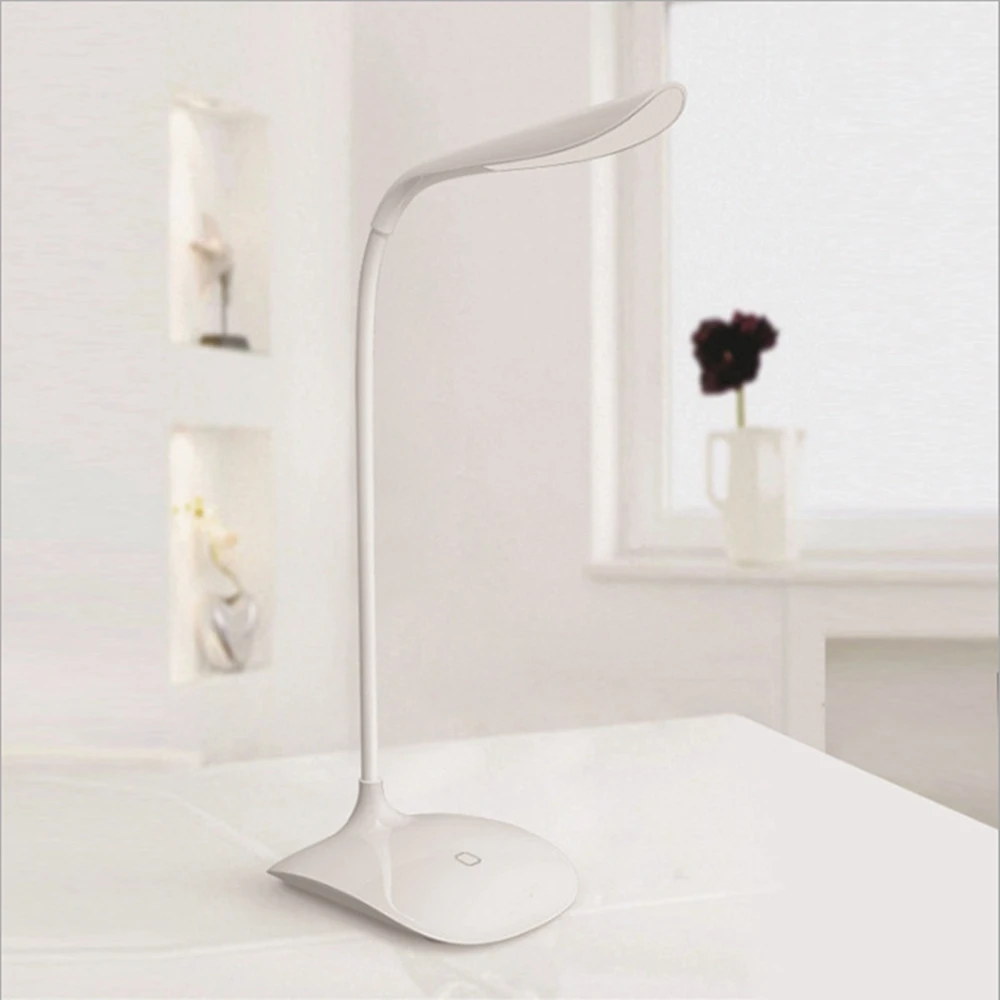 

Original 5W USB Rechargeable LED Table Lamp Touch Sensor Cool White Led Reading Light Desk Beside Lamp White DC 5V 2018 On Sale