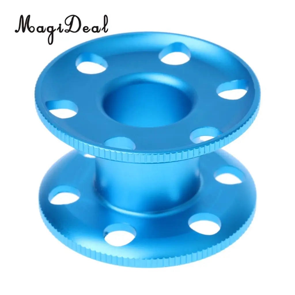 MagiDeal Durable Aluminum Scuba Diving Finger Spool Dive Reel Snorkeling Guide Line Spool for Water Sports Snorkeling Accessory