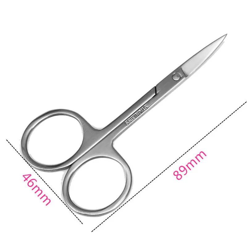 Шт. Новый 1 шт. макияж бровей Scissor Pro ножницы для бровей, ресниц прямой угол наращивания ресниц инструмент ножницы для бровей Триммер