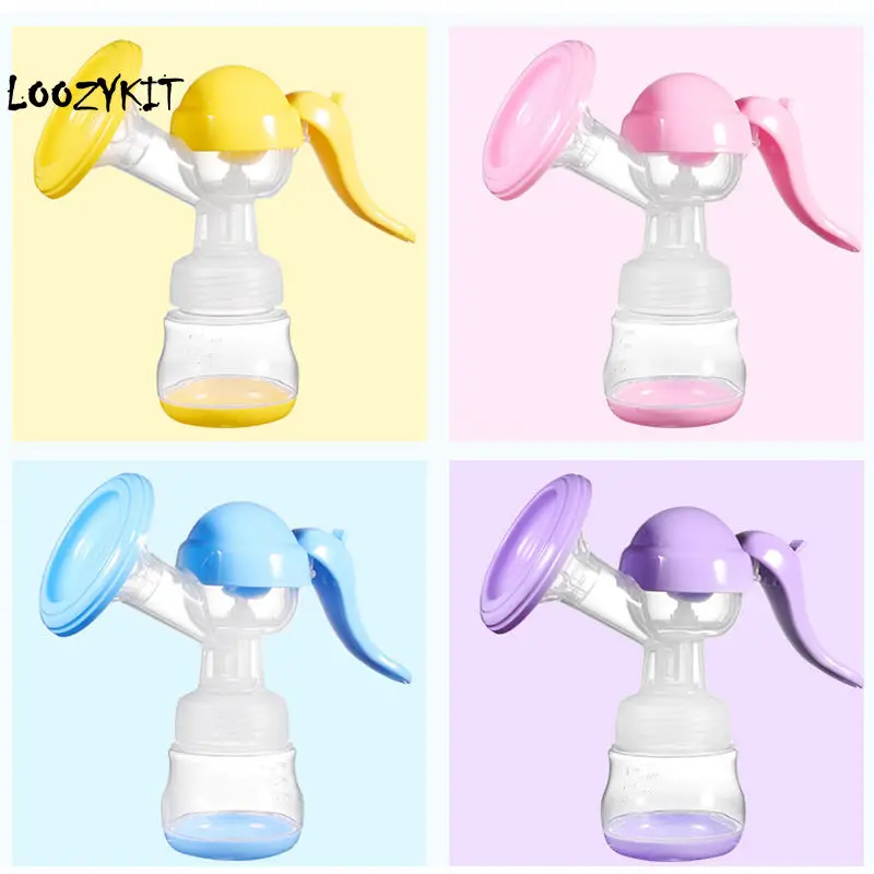 

Loozykit Manual Breast Feeding Pump Original Manual Breast Milk Silicon PP BPA With Milk Bottle Nipple Function Breast Pumps